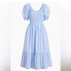 Hill House Home Louisa Nap Dress in Hydrangea Blue Gingham. Size Medium.